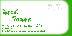 mark tompe business card